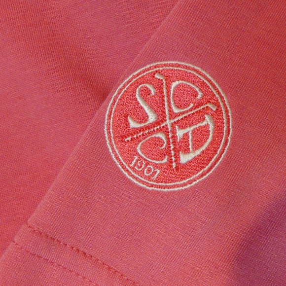 FootJoy Golf Polo Shirt Solid Pink Men's XXL Santa Ana Country Club Embroidery - Picture 4 of 6